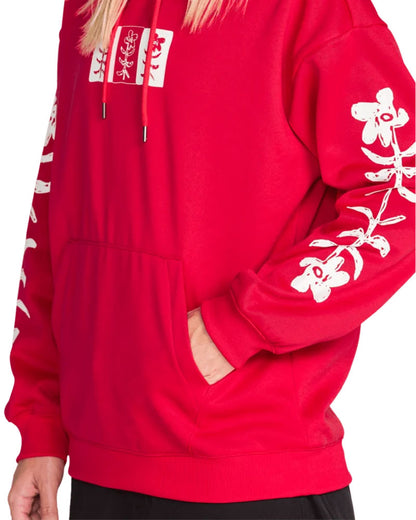 Volcom Women's Essential Hydro Hoodie Bright Cherry 2027