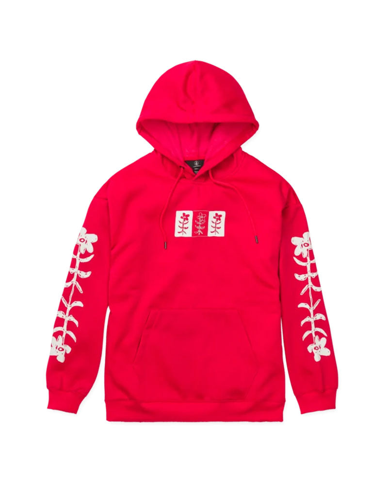 Volcom Women's Essential Hydro Hoodie Bright Cherry 2027