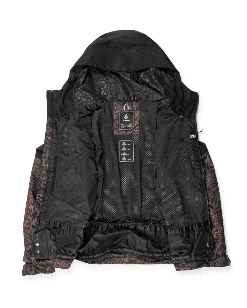 VOLCOM ヒョウ柄 ジャケット M ジャケット ボアジャケット メンズ ヒョウ柄 豹柄 両面着用 カジュアル