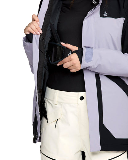 Volcom Women's Shelter 20K 3D Stretch Jacket Lavender Aura