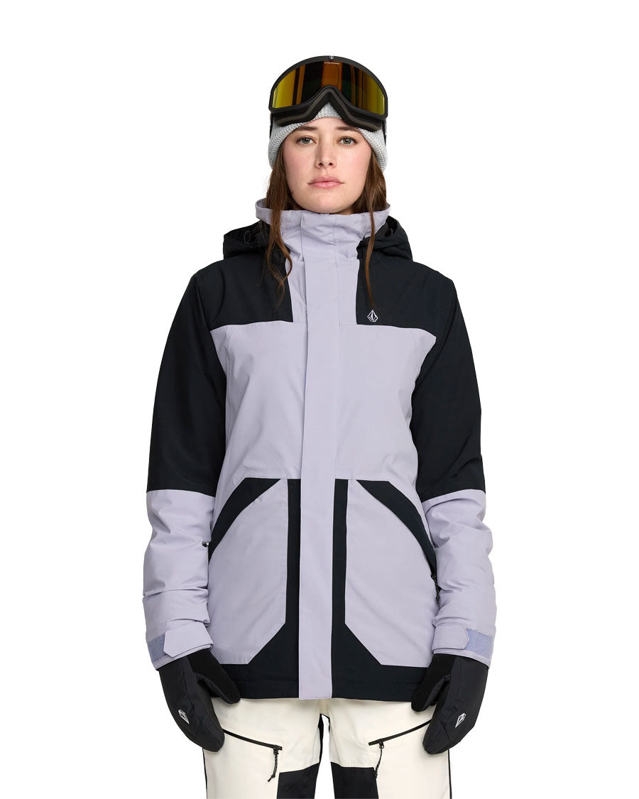 Volcom Women's Shelter 20K 3D Stretch Jacket Lavender Aura