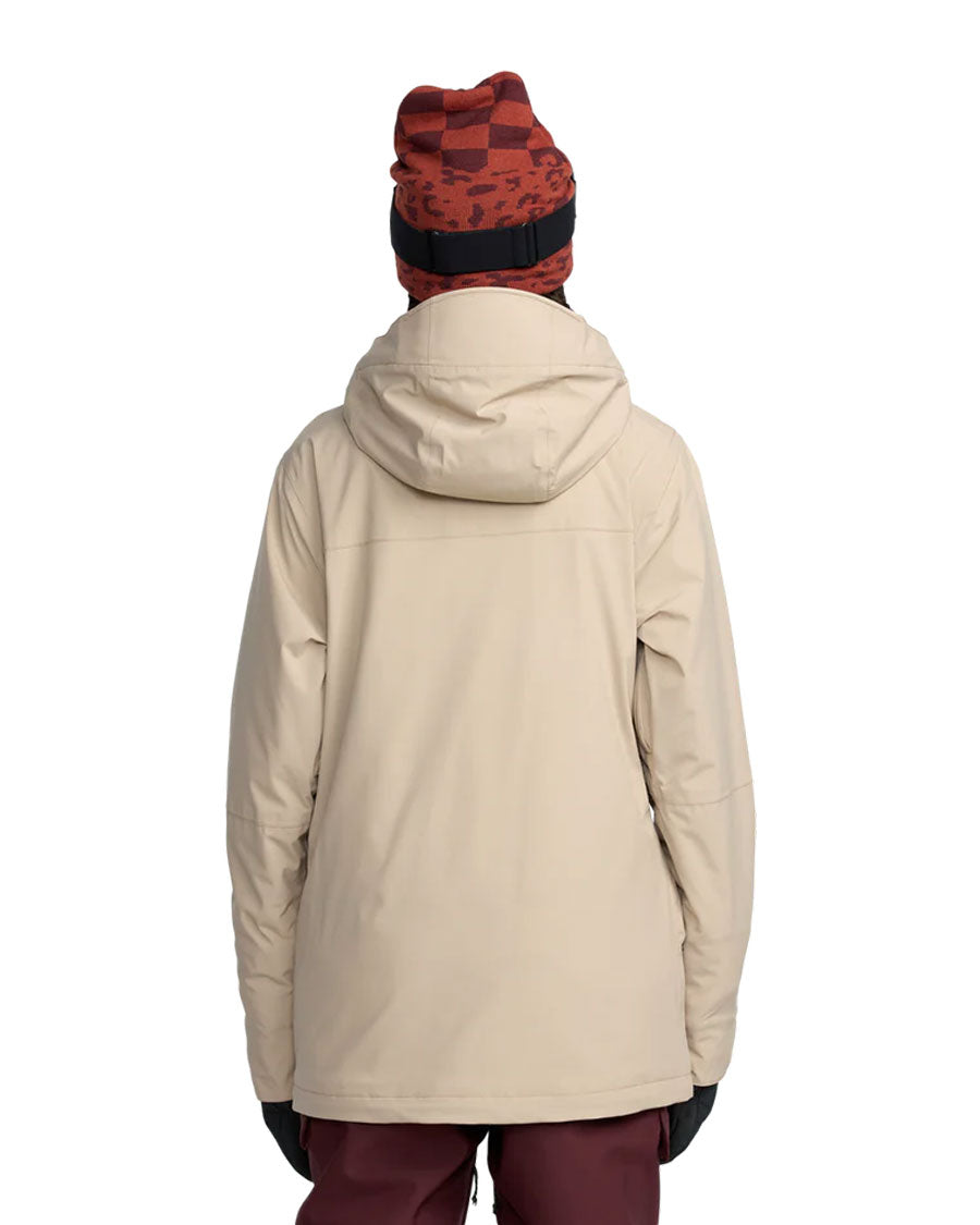 Volcom Women's Shelter 20K 3D Stretch Jacket Oatmeal