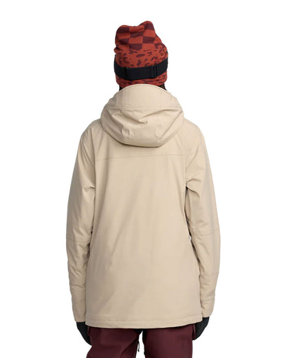 Volcom Women's Shelter 20K 3D Stretch Jacket Oatmeal