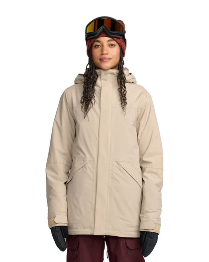 Volcom Women's Shelter 20K 3D Stretch Jacket Oatmeal