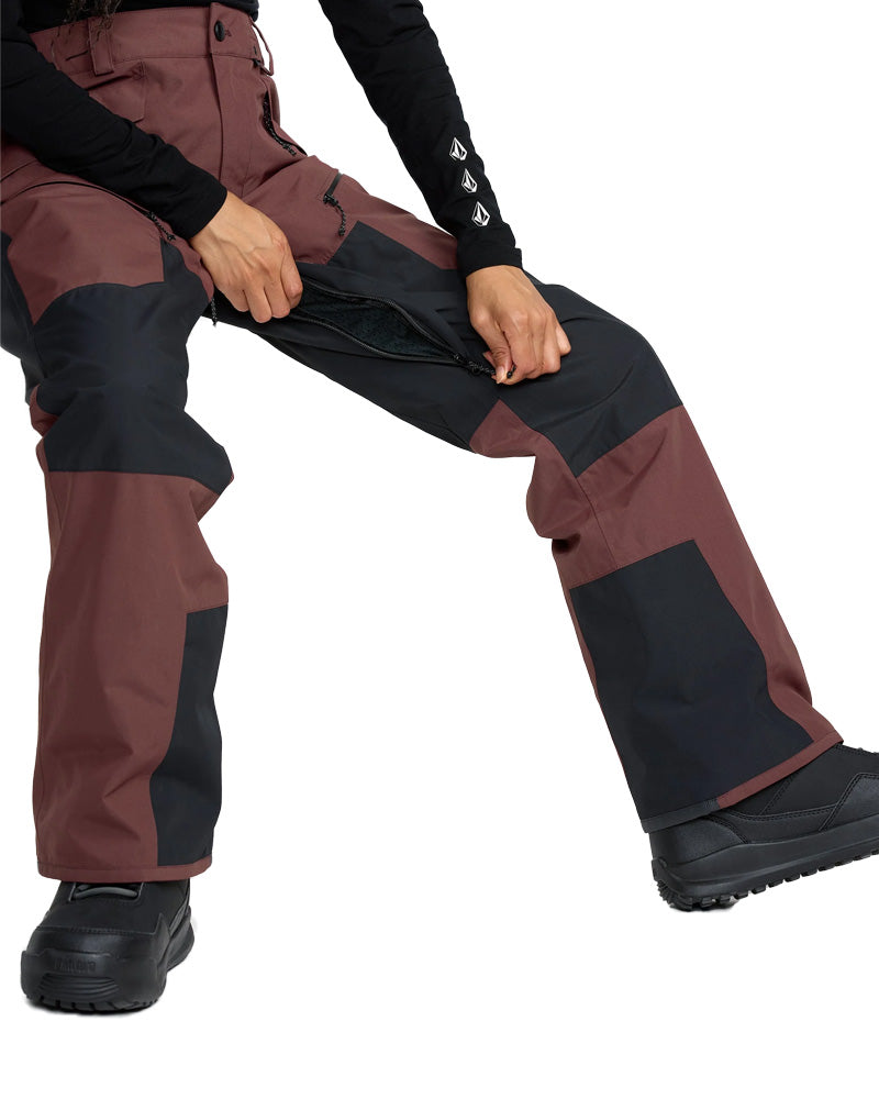 Volcom Women's Stone Mica 20K Pant Oxblood 2026