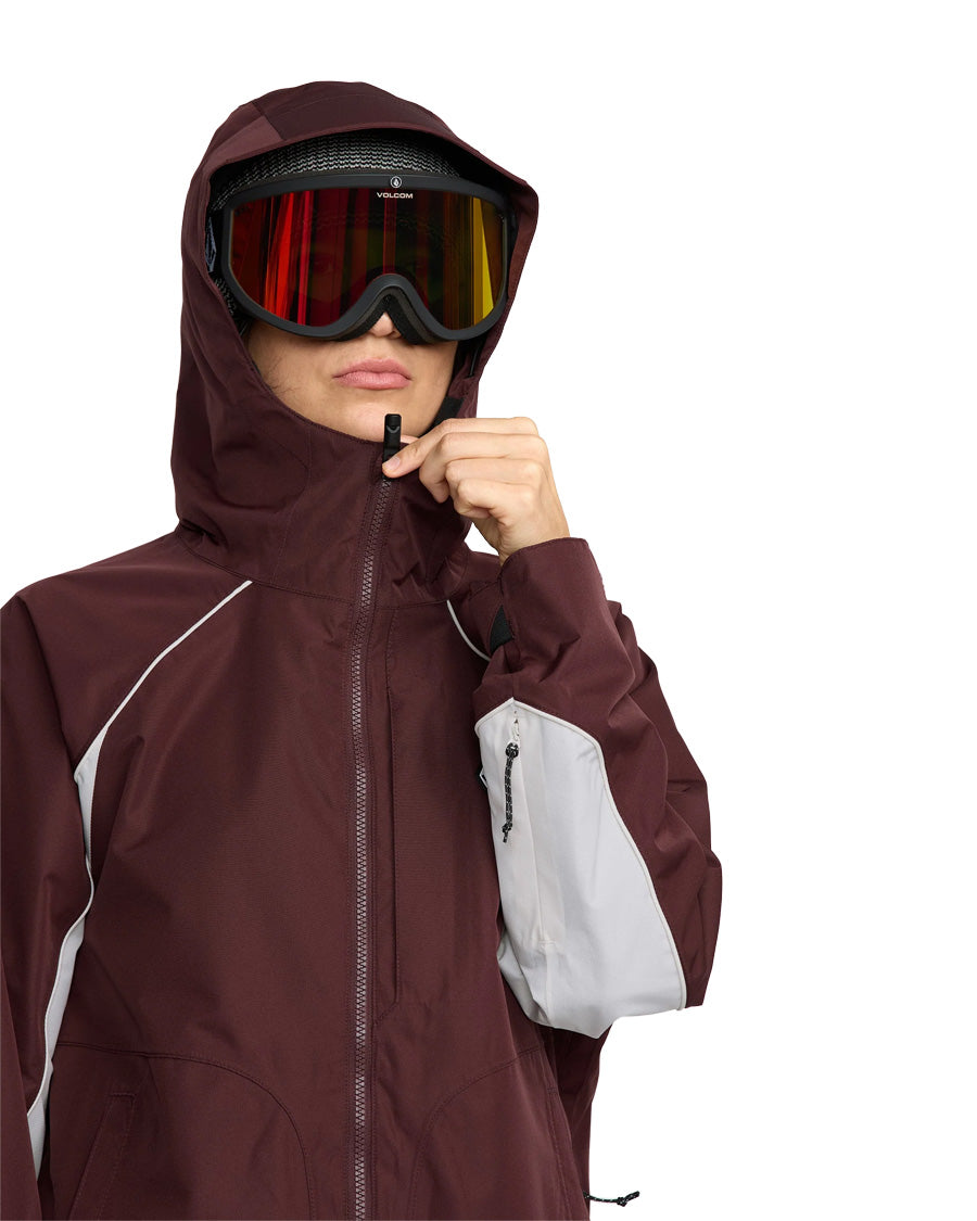 Volcom Women's Stone Smokeshow 20K Jacket Oxblood 2026