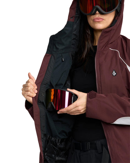 Volcom Women's Stone Smokeshow 20K Jacket Oxblood 2026
