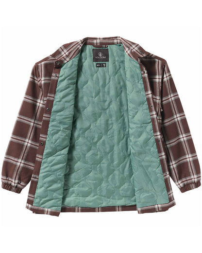 Volcom Womens' Ins Riding Flannel Jacket Oxblood 2026