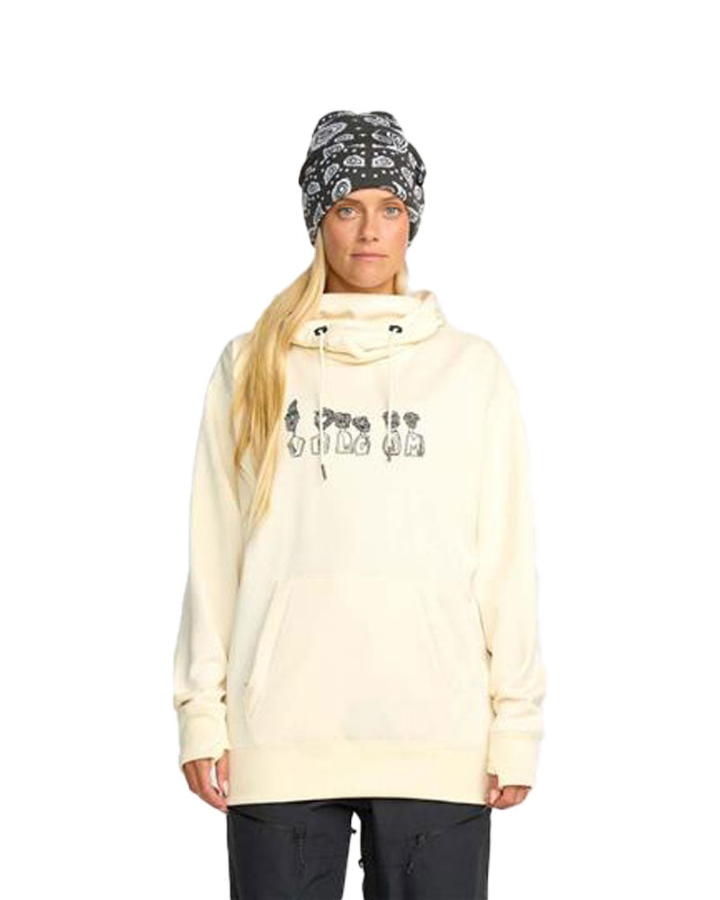 Volcom Womens' Riding Hydro Pullover Hoodie Bone 2026