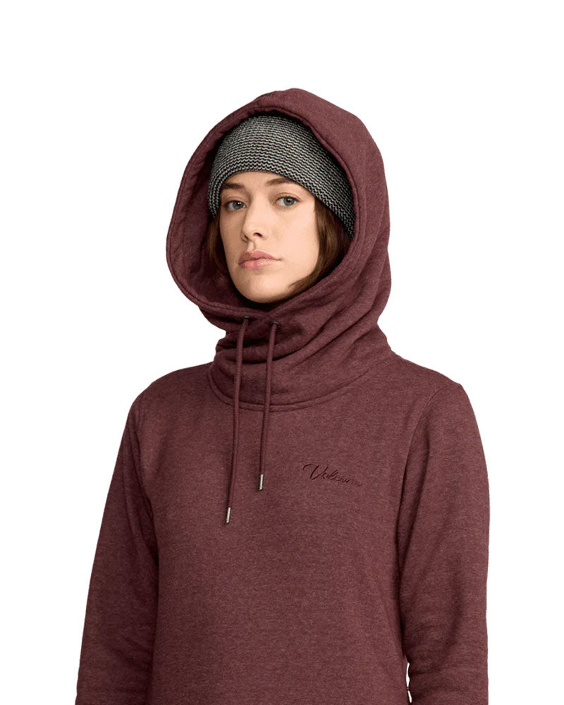 Volcom Womens' Tower Pullover Fleece Oxblood 2026
