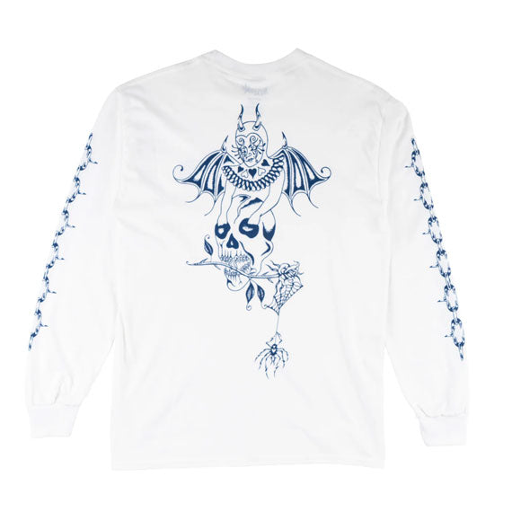 Welcome Angel Long Sleeve T-Shirt - White