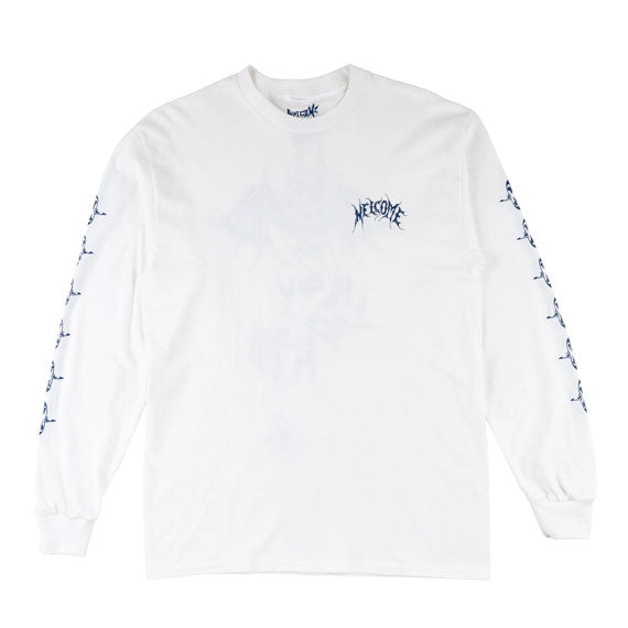 Welcome Angel Long Sleeve T-Shirt - White