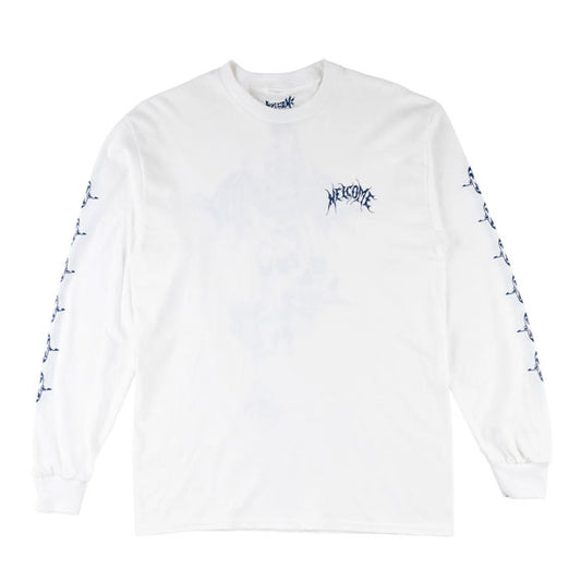 Welcome Angel Long Sleeve T-Shirt - White