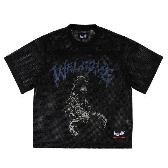 Welcome Mace Boxy Mesh Practice Jersey Black