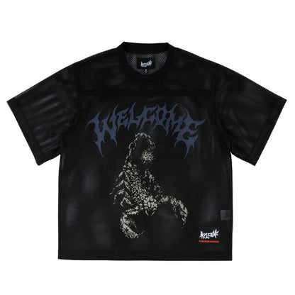 Welcome Mace Boxy Mesh Practice Jersey Black
