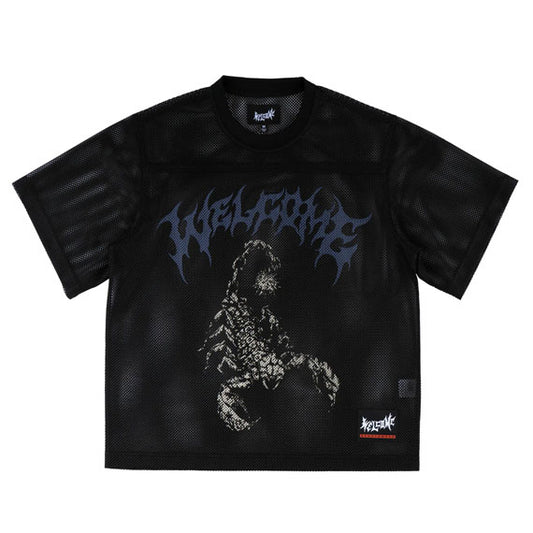 Welcome Mace Boxy Mesh Practice Jersey Black