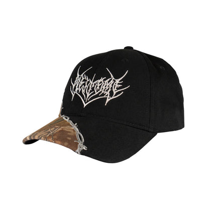Welcome Splinter Embroidered 6 Panel Hat Black/Camo