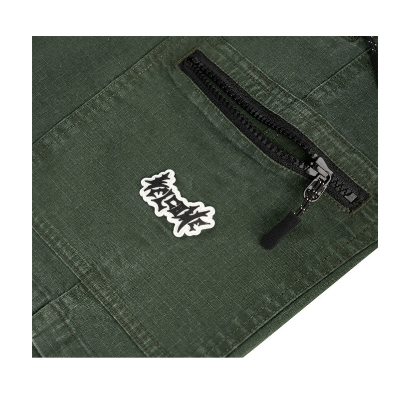 Welcome Summit Enzyme Washed Ripstop Cargo Short - Ivy