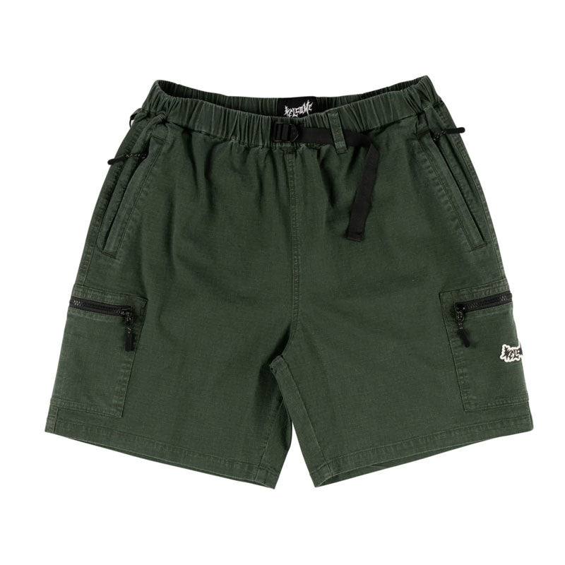 Welcome Summit Enzyme Washed Ripstop Cargo Short - Ivy