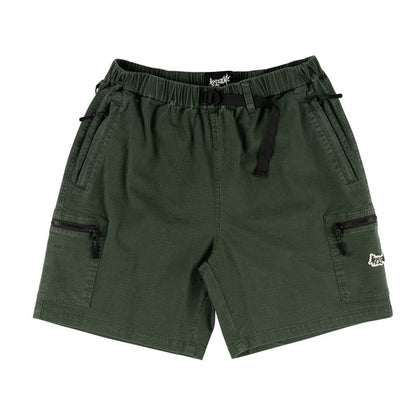 Welcome Summit Enzyme Washed Ripstop Cargo Short - Ivy