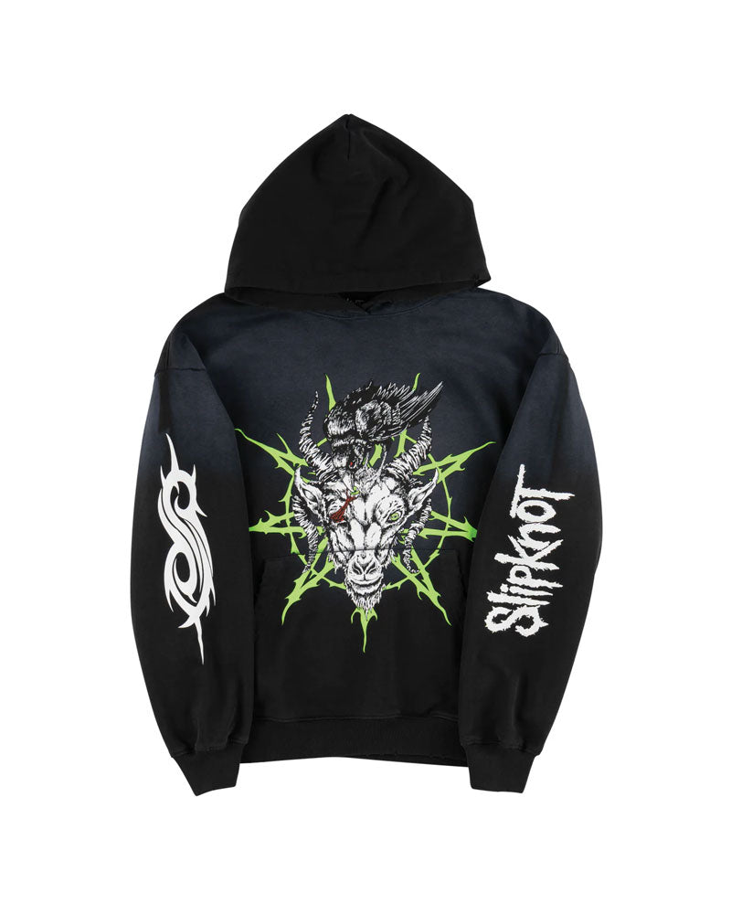 Welcome x Slipknot Ravenous Sun Fade Hoodie Black Fade