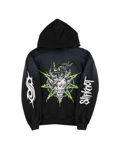 Welcome x Slipknot Ravenous Sun Fade Hoodie Black Fade