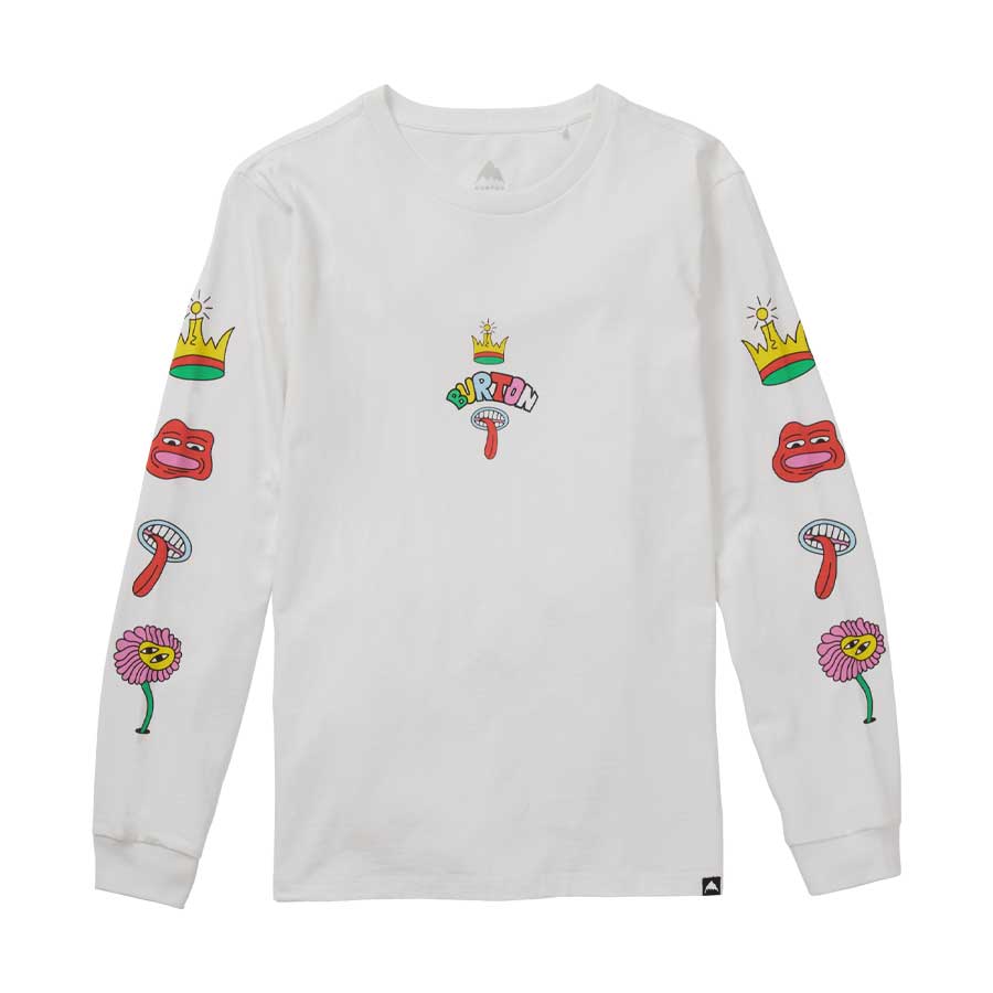 Burton Kids' Counterbalance 26 Long Sleeve T-Shirt Stout White 2026