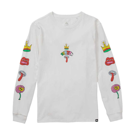 Burton Kids' Counterbalance 26 Long Sleeve T-Shirt Stout White 2026