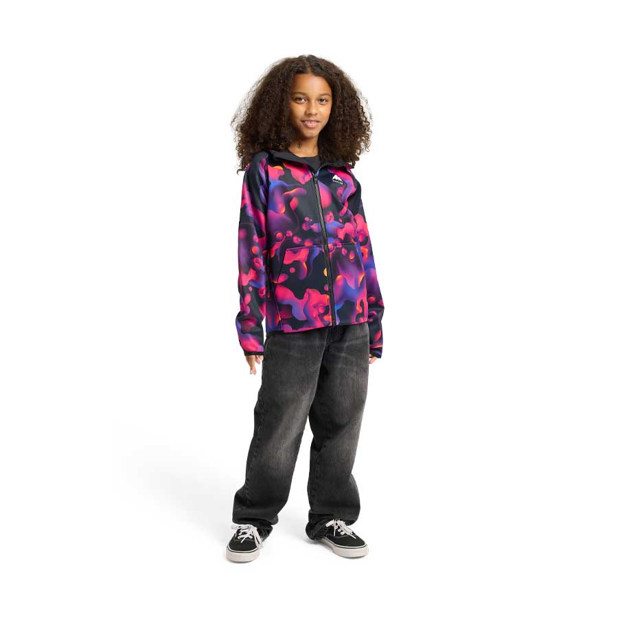 Burton Kids' Crown Weatherproof Full-Zip Fleece Lava Lamp 2026