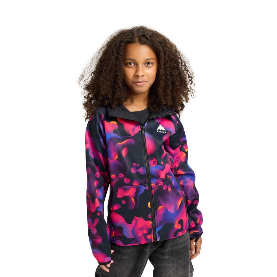 Burton Kids' Crown Weatherproof Full-Zip Fleece Lava Lamp 2026