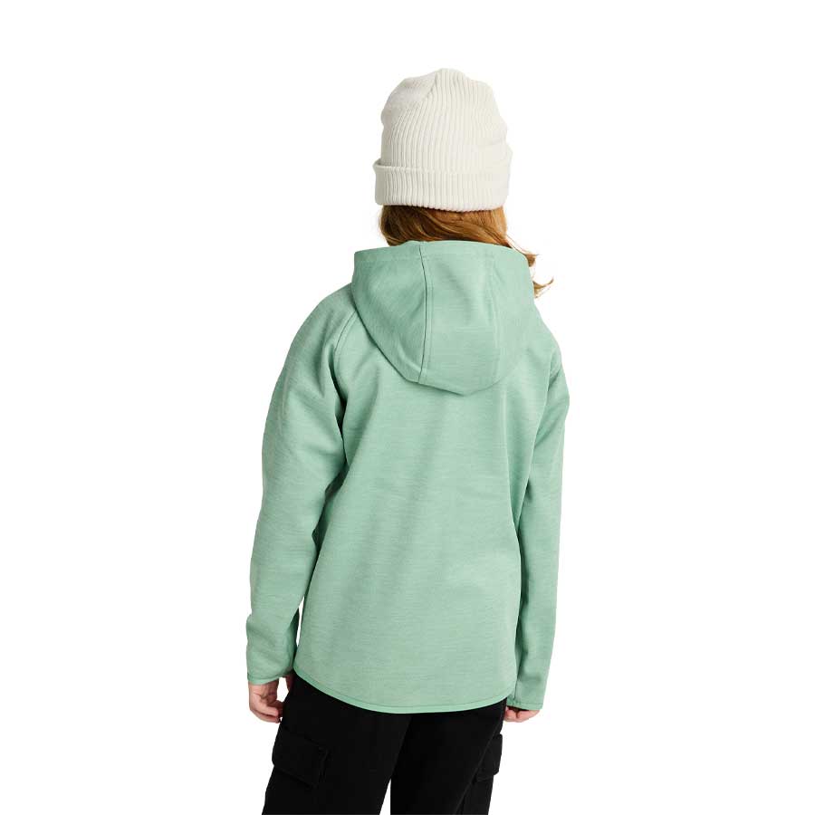 Burton Kids' Crown Weatherproof Full-Zip Fleece Soft Sage Heather 2026