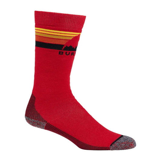 Burton Kids' Emblem Midweight Socks Flame Scarlet 2026