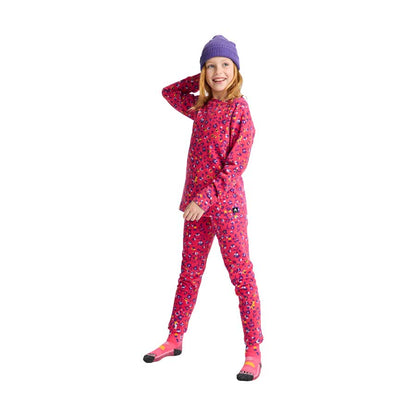 Burton Kids' Fleece Base Layer Set Wildcat Floral 2026