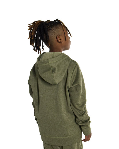 Burton Kids' Oak Pullover Hoodie Forest Moss Heather 2026
