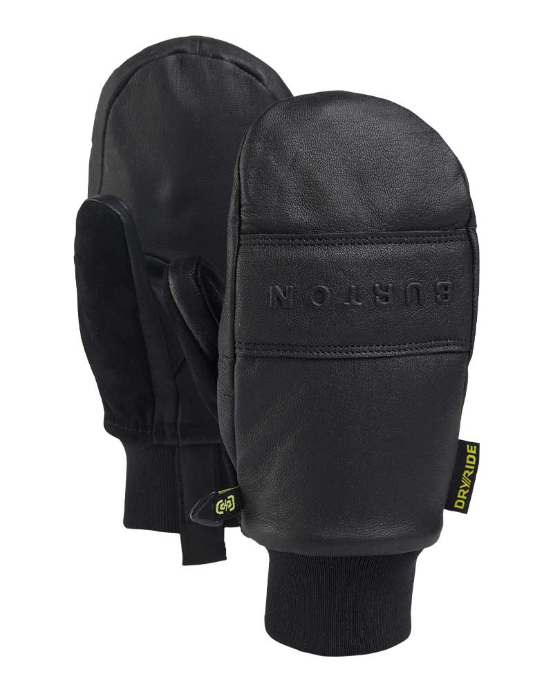 Burton Kids' Treeline Leather Mitts True Black 2026