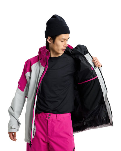 Burton Men's [ak] Cyclic Gore-Tex 2L Jacket Very Berry/Gray Cloud 2026