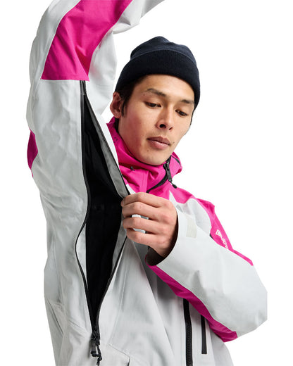 Burton Men's [ak] Cyclic Gore-Tex 2L Jacket Very Berry/Gray Cloud 2026