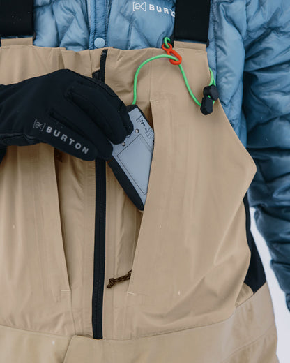 Burton Men's [ak] Freebird Gore‑Tex 3L Stretch Bib Pant Summit Taupe 2026