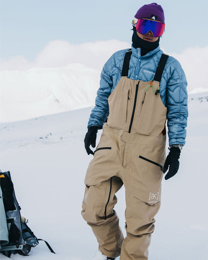 Burton Men's [ak] Freebird Gore‑Tex 3L Stretch Bib Pant Summit Taupe 2026