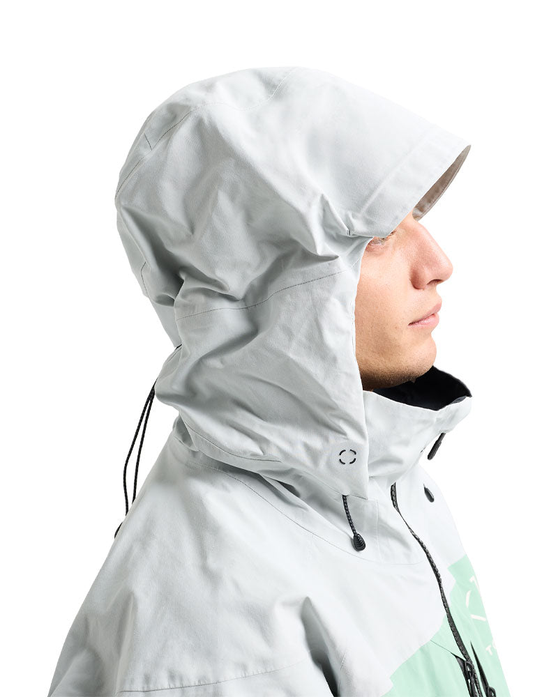 Burton Men's [ak] Swash Gore‑Tex 2L Jacket Gray Cloud/Soft Sage
