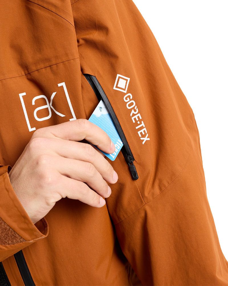 Burton Men's [ak] Swash Gore‑Tex 2L Jacket Chestnut Brown 2026