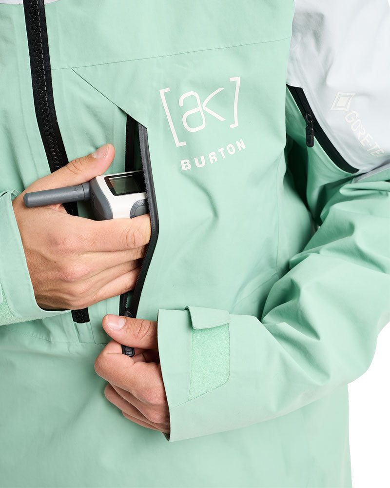 Burton Men's [ak] Velocity Gore-Tex Anorak Jacket Soft Sage/Gray