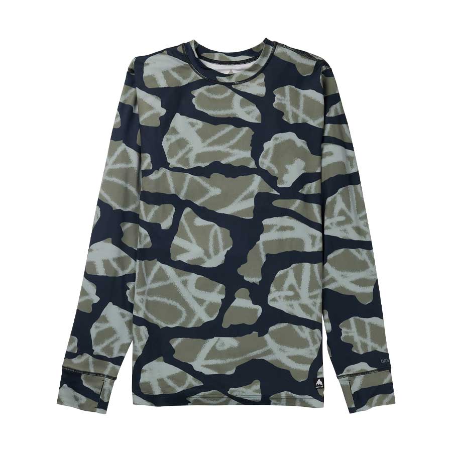 Burton Men's Midweight Base Layer Crewneck Graffiti Camo 2026