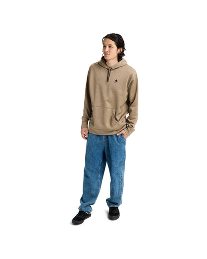 Burton Men's Oak Pullover Hoodie Summit Taupe Heather 2026