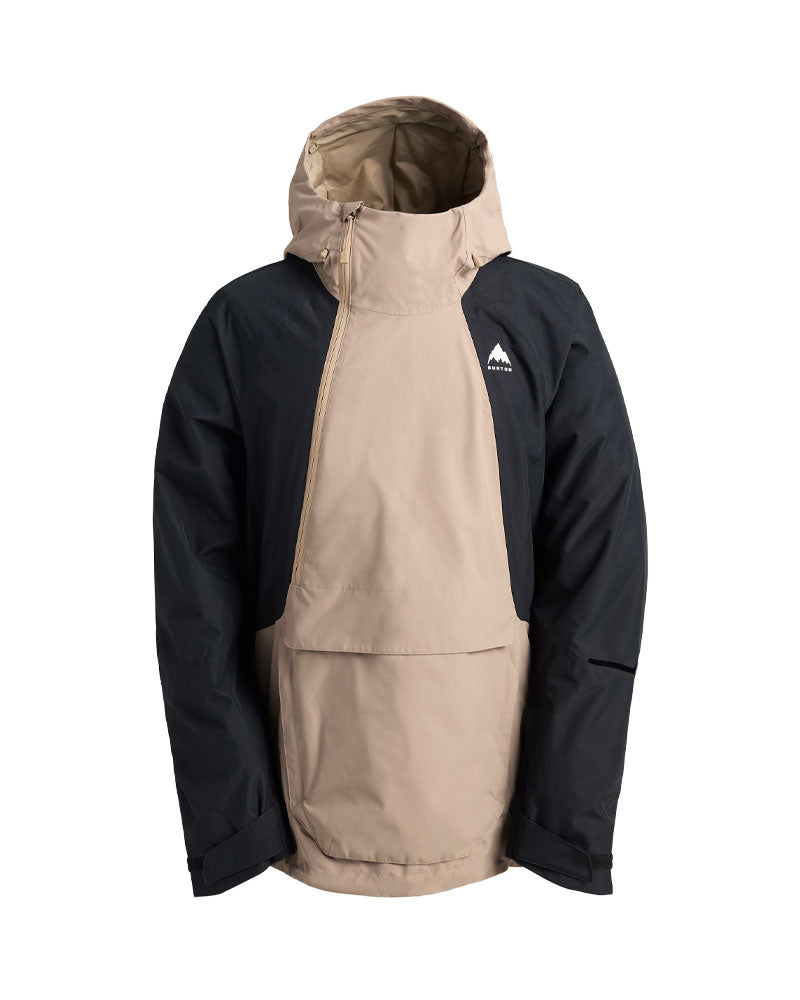 Burton Men's Reserve 2L Relaxed Anorak Jacket Summit Taupe/True Black 2026