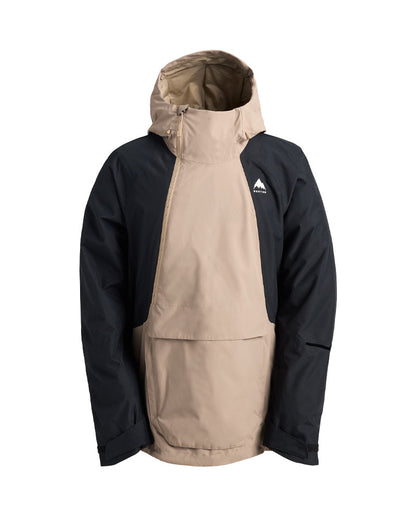 Burton Men's Reserve 2L Relaxed Anorak Jacket Summit Taupe/True Black 2026