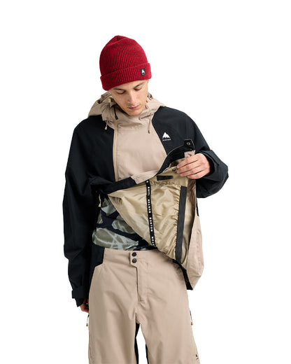 Burton Men's Reserve 2L Relaxed Anorak Jacket Summit Taupe/True Black 2026