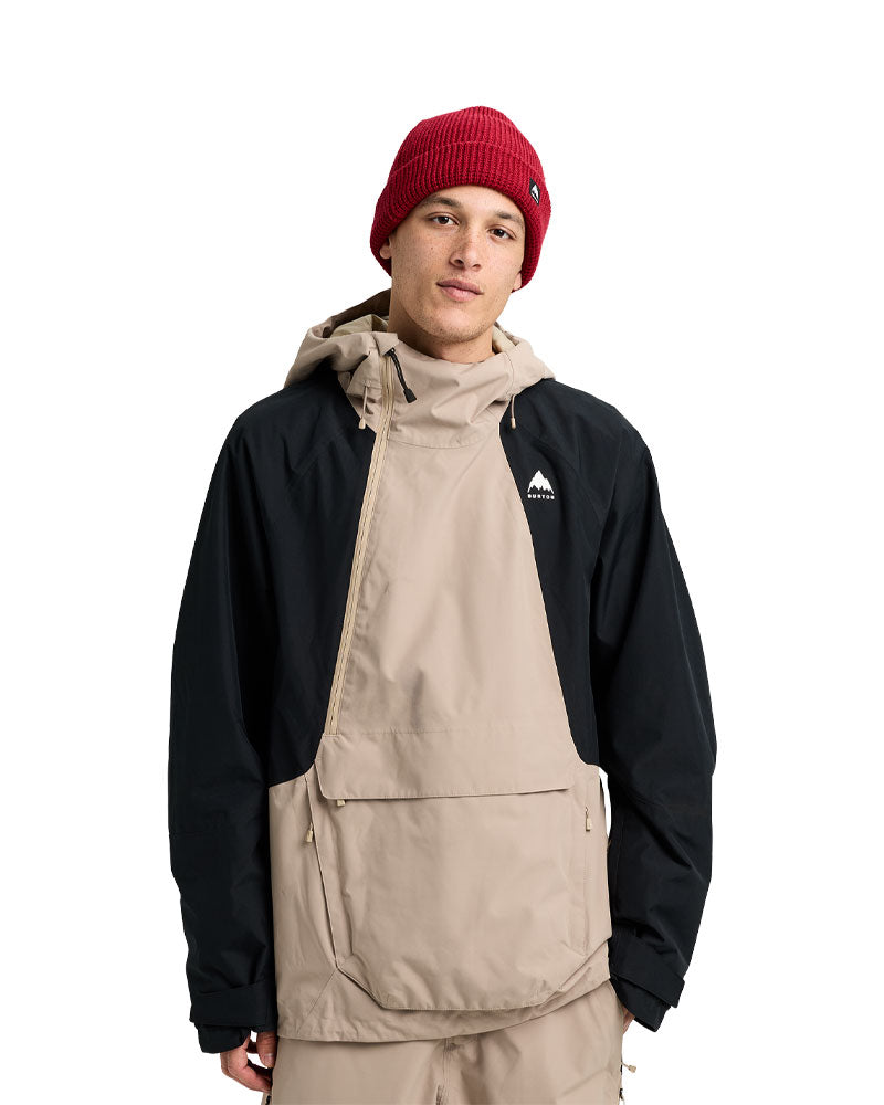 Burton Men's Reserve 2L Relaxed Anorak Jacket Summit Taupe/True Black 2026