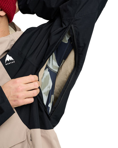 Burton Men's Reserve 2L Relaxed Anorak Jacket Summit Taupe/True Black 2026