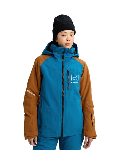 Burton Women's [ak] Embark Gore 2L Jkt Blue Teal/Chestnut Brown 2026